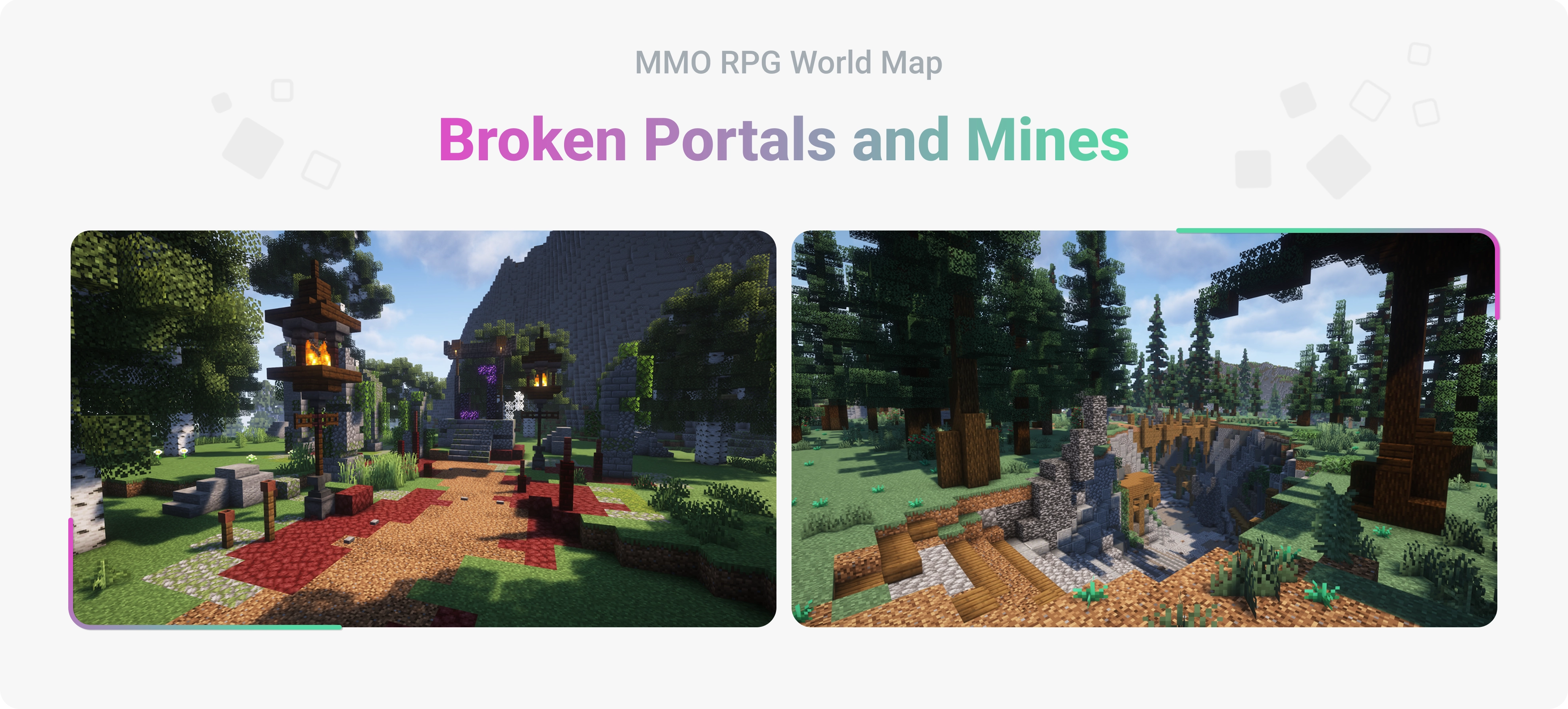MMO RPG World Map - Broken Portals and Mines MMO RPG World Map - Broken Portals and Mines