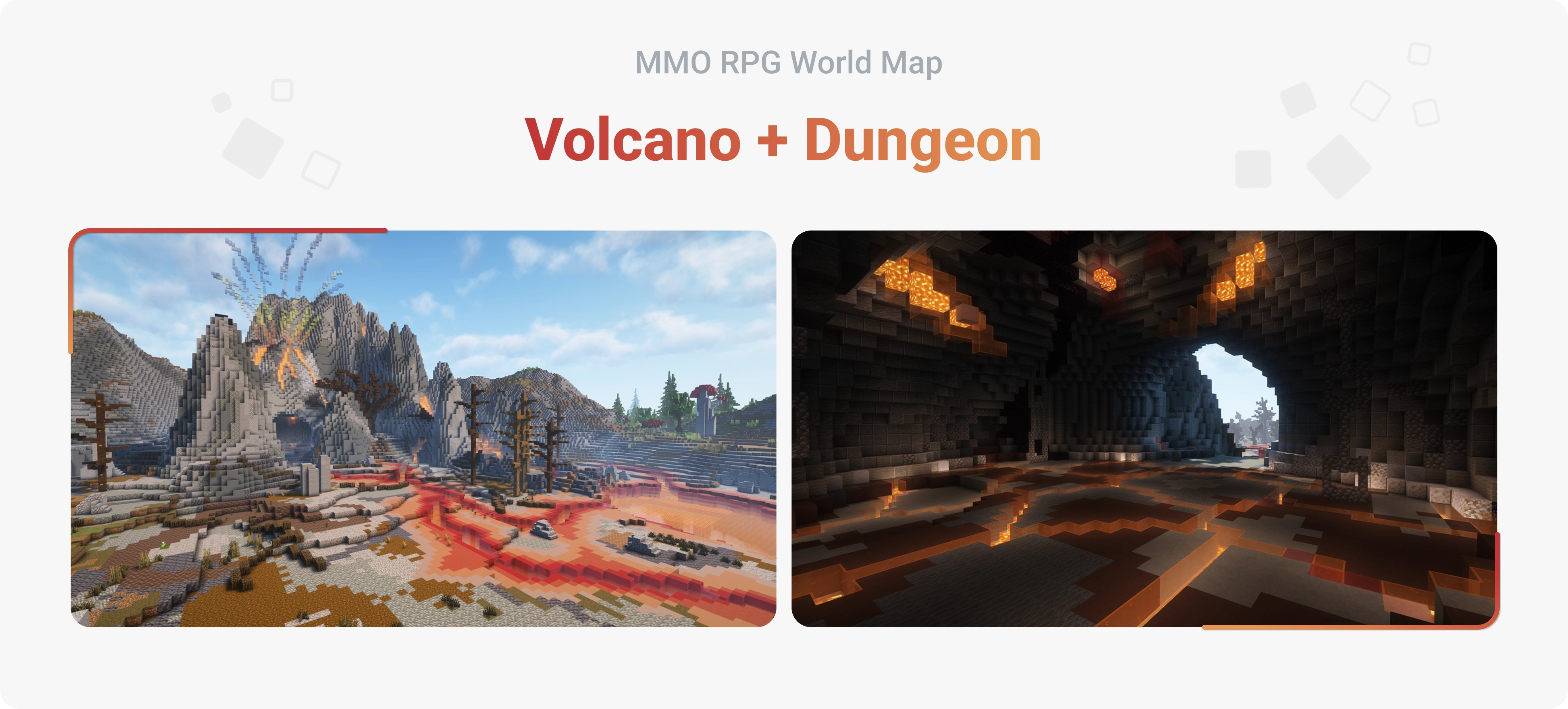MMO RPG World Map - Volcano + Dungeon MMO RPG World Map - Volcano + Dungeon