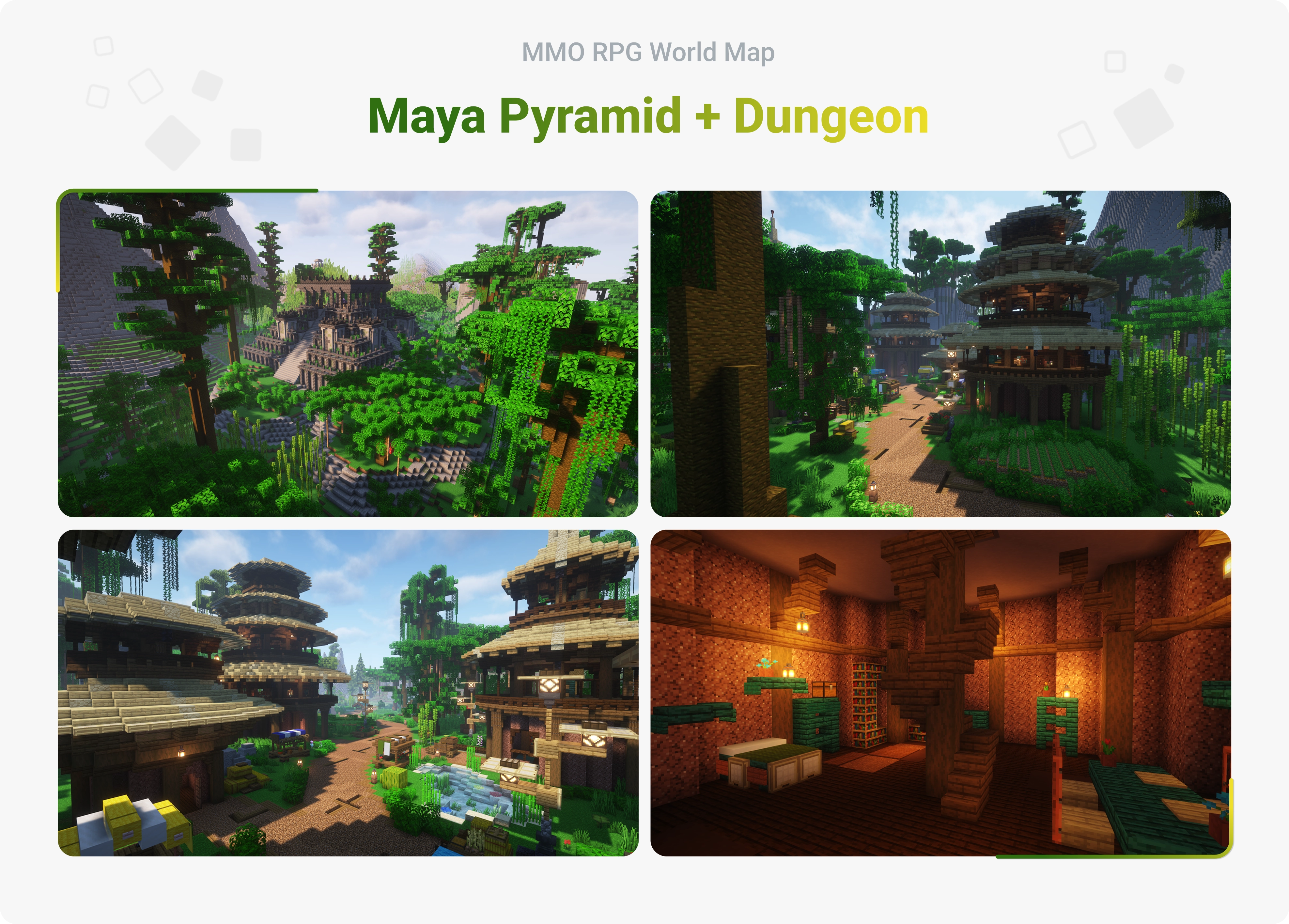 MMO RPG World Map - Maya Pyramide + Dungeon MMO RPG World Map - Maya Pyramide + Dungeon