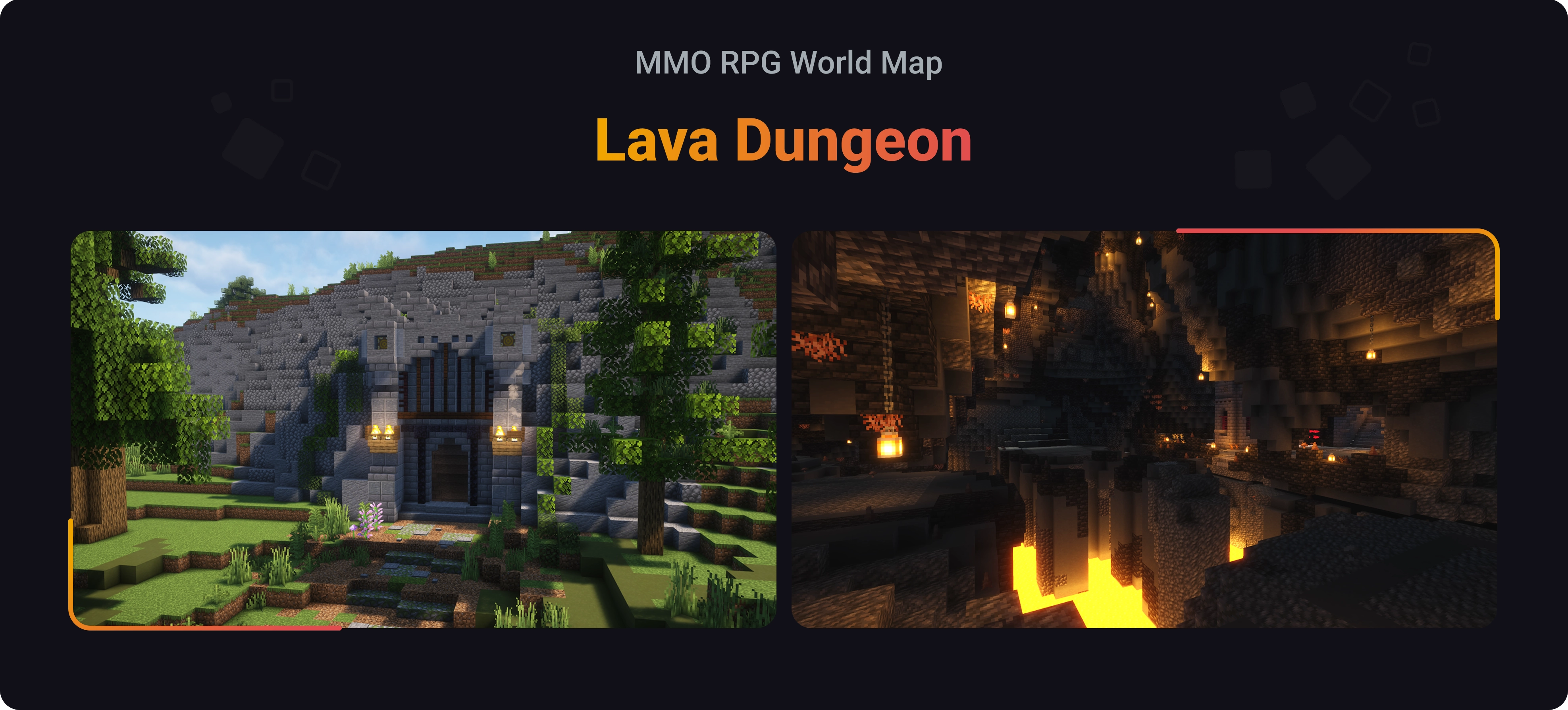 MMO RPG World Map - Lava Dungeon