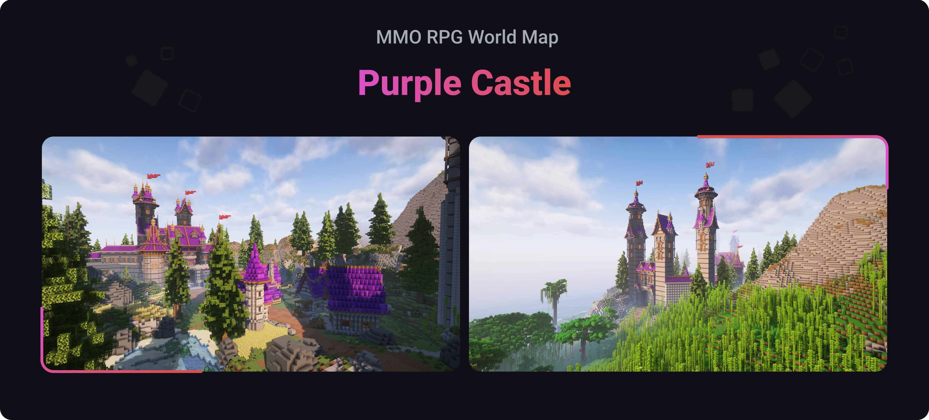MMO RPG World Map - Purple Castle