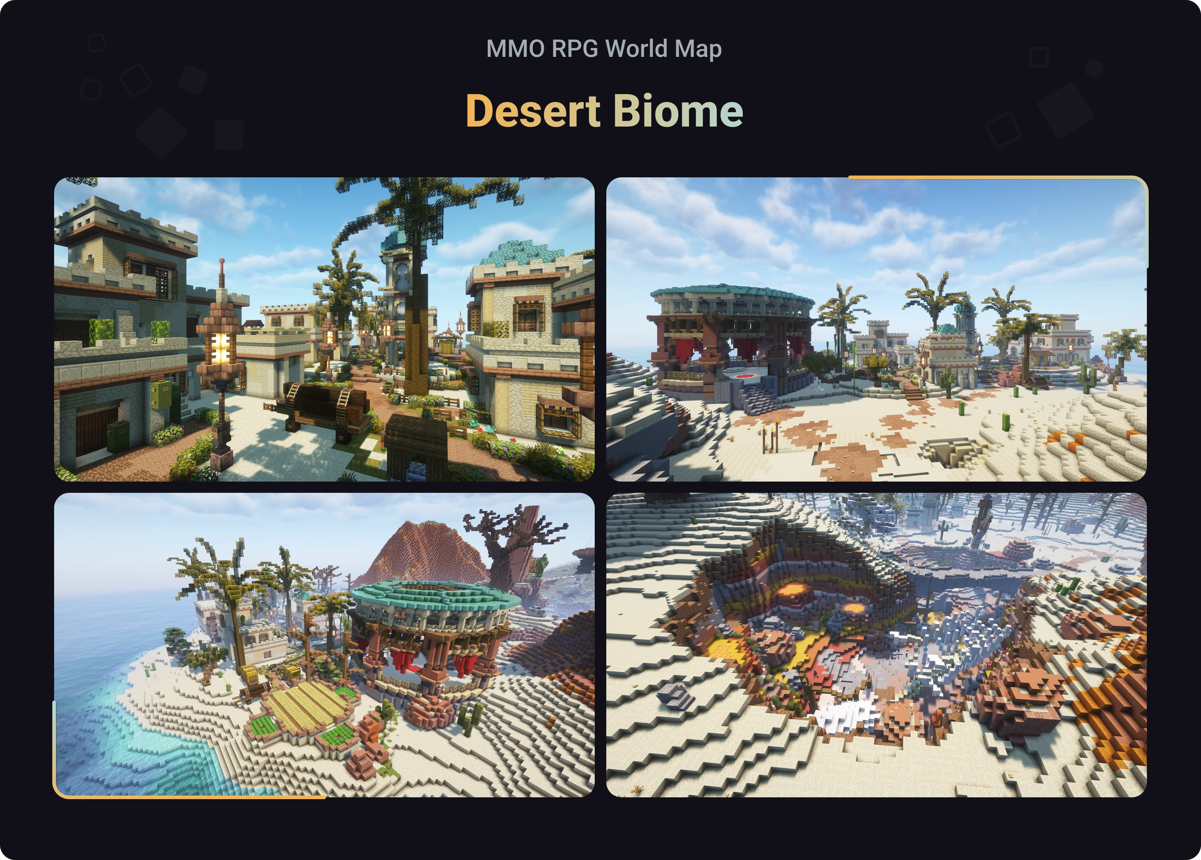 MMO RPG World Map - Desert Biome