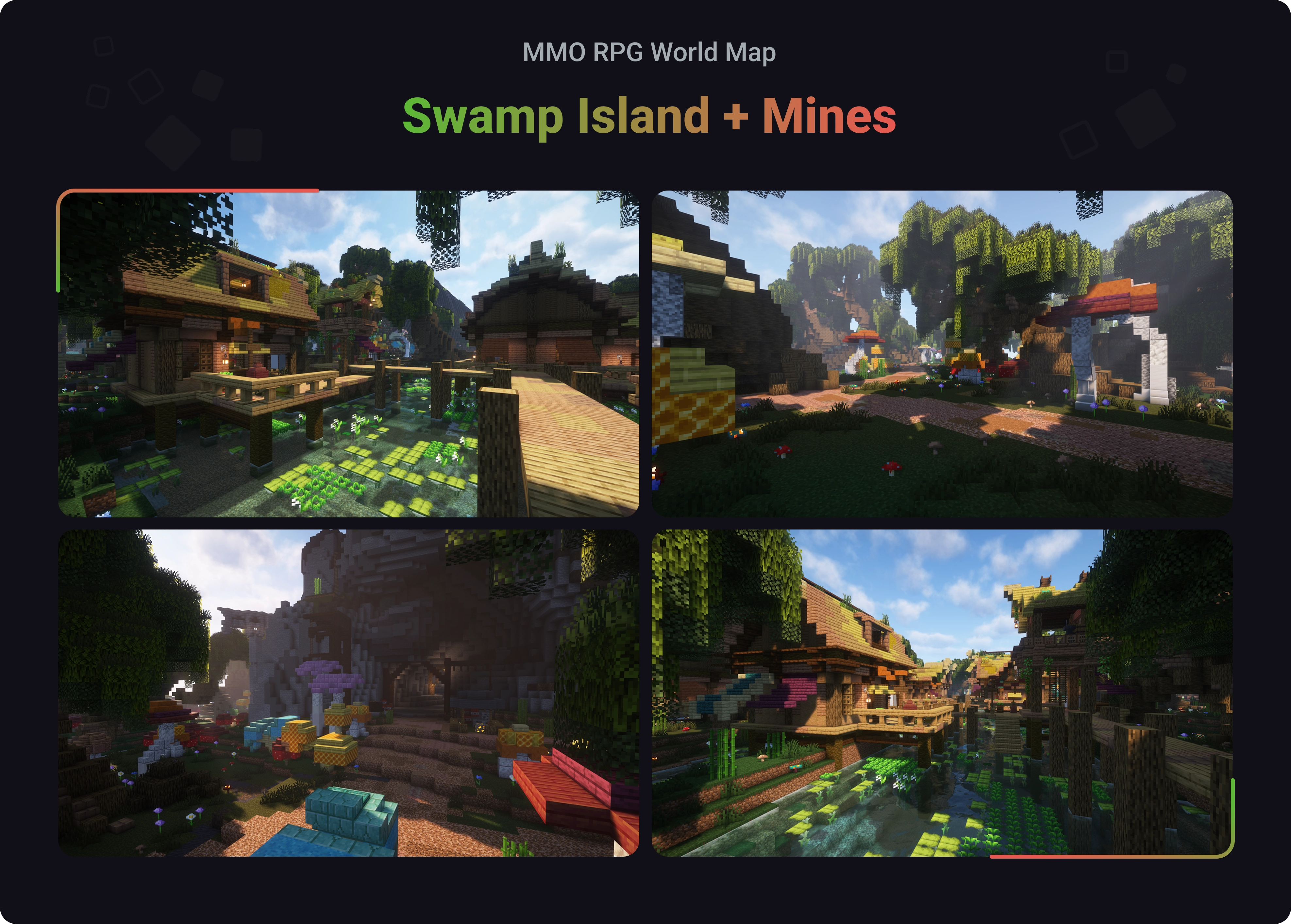 MMO RPG World Map - Swamp Island + Mines