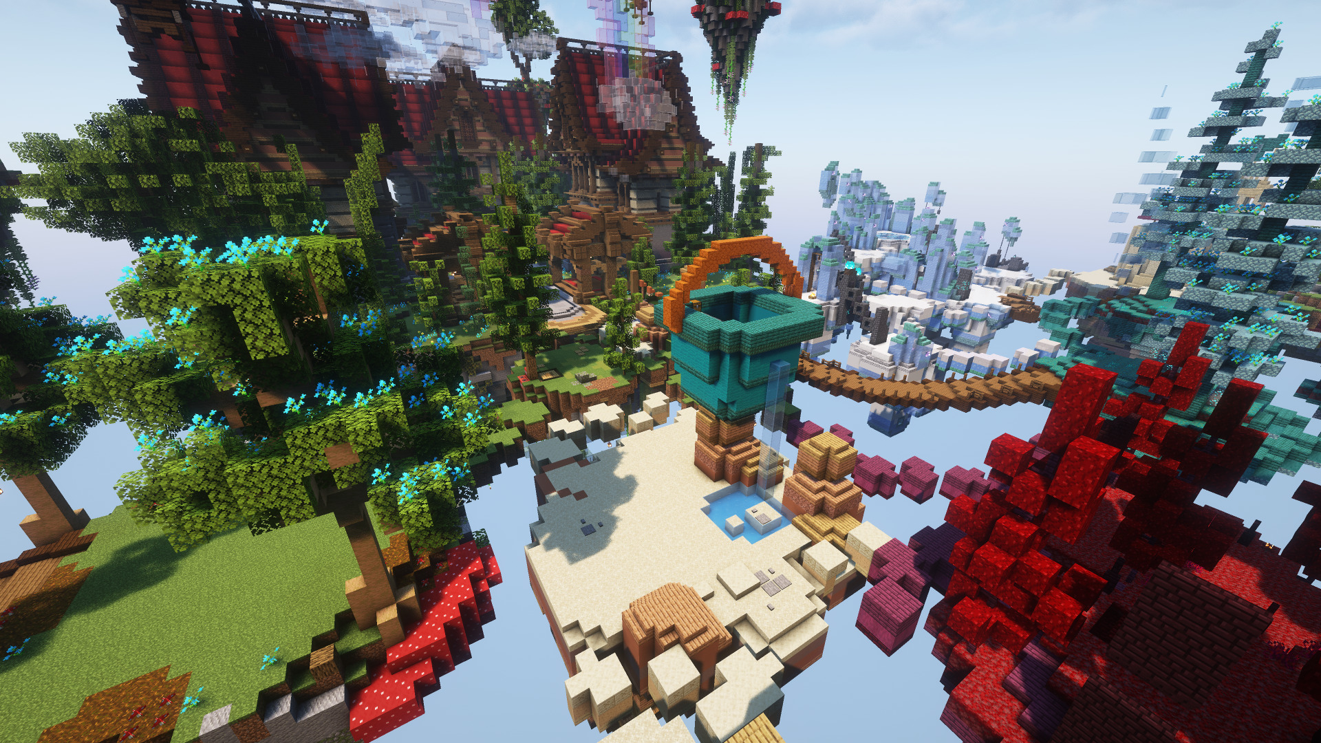 SkyPvP Biomes Map