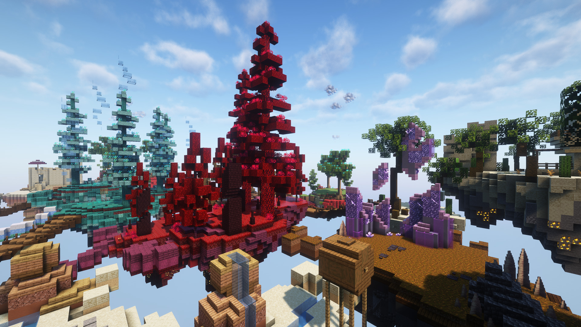 SkyPvP Biomes Map