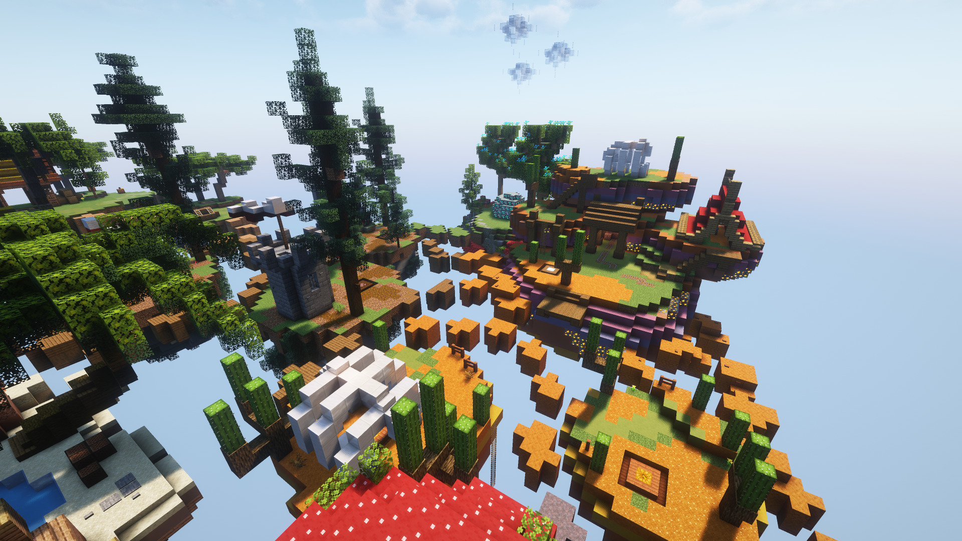 SkyPvP Biomes Map