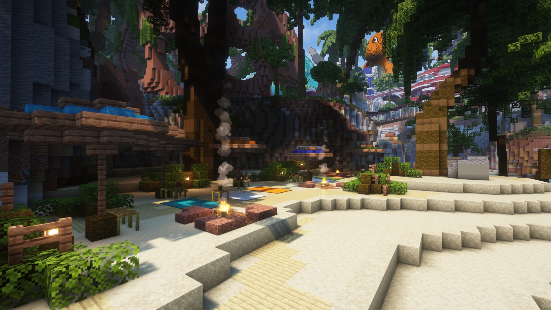 Tropical Pixelmon Spawn