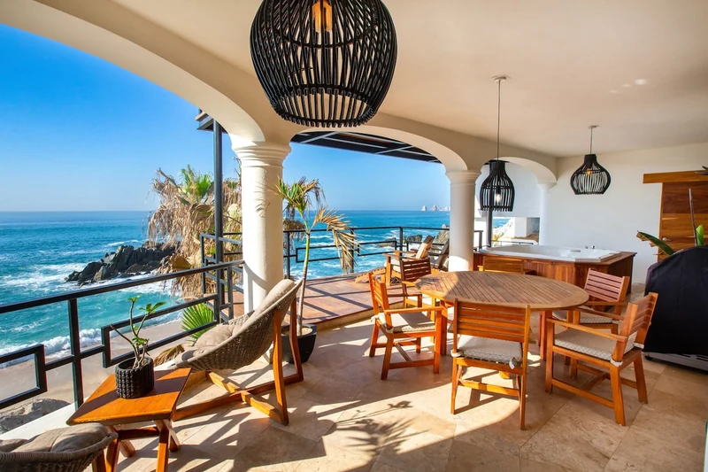 BEACH-FRONT Casa Bruma, Jacuzzi with Massage. - Houses for Rent in Cabo San Lucas, Baja California Sur, Mexico - Image 1
