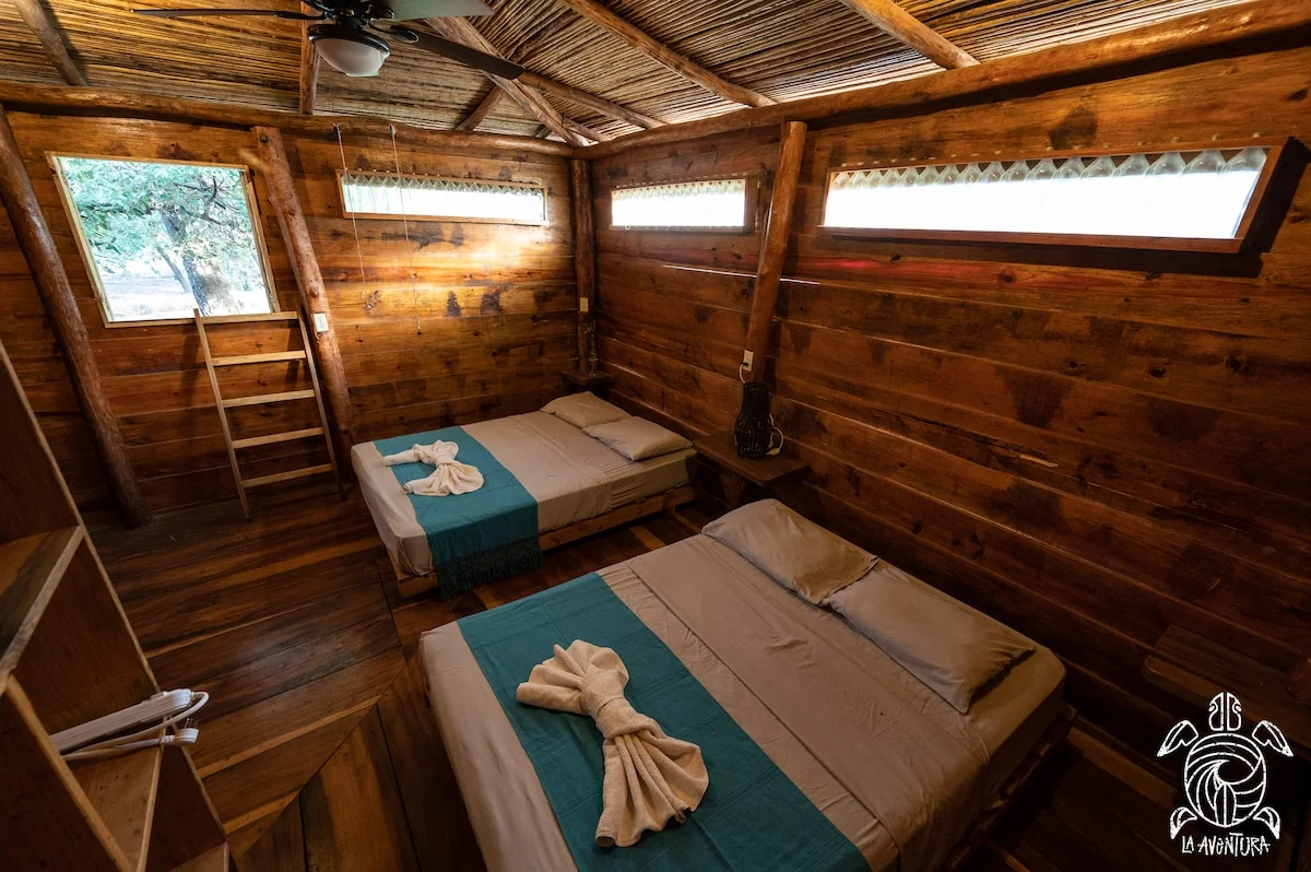 Eucalyptus Cabin # 2 (Two Double Bed) - Serviced apartments for Rent in Popoyo, Rivas, Nicaragua