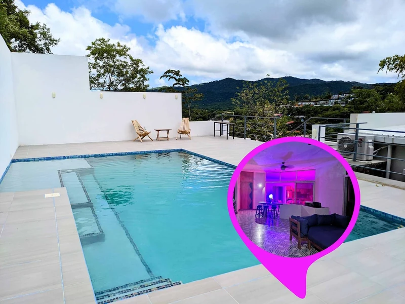 4-min walk to town, pool, plunge tub, hot showers - Houses for Rent in San Juan del Sur, Rivas, Nicaragua