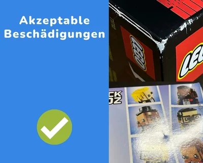 Akzeptable Beschädigungen bei Lego Sets