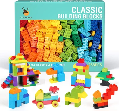 Cutedeer 258 Piece Classic Big Building Blocks Set