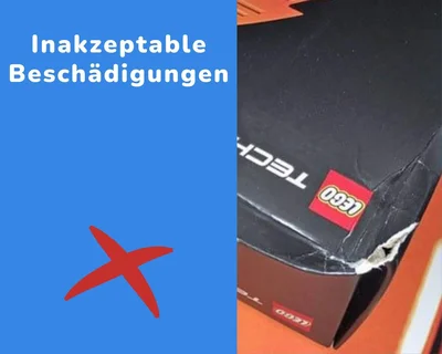 Inakzeptable Beschädigungen bei Lego Sets