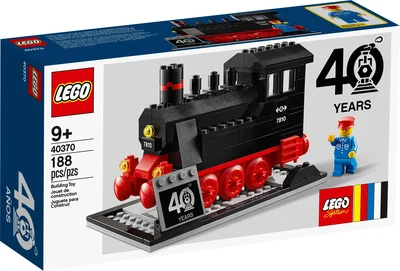 LEGO® Promotieset 40370 voor de 40e verjaardag van Lego® Railway