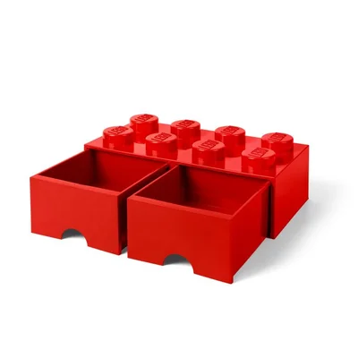 Lego® Gear 5006131 LEGO 8 Stud Red Storage Brick Drawer