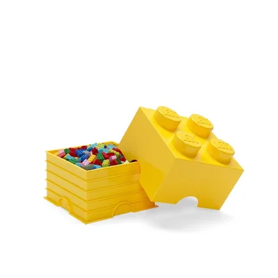 Lego Cool Yellow Storage Brick 4