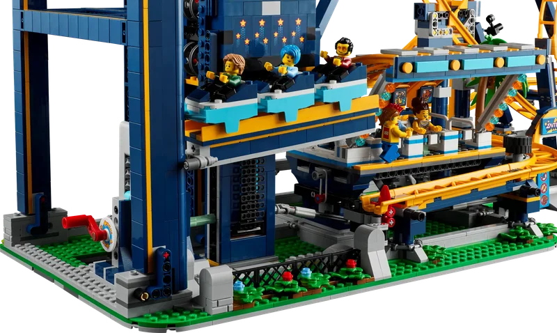Lego Roller Coaster Construction