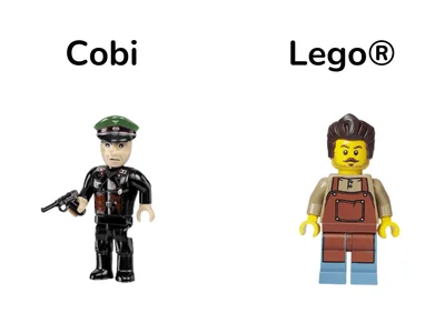 Lego® VS. Cobi Minifgur im Vergleich