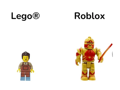 Lego® VS. Roblox-figuren vergelijken