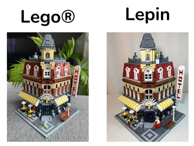 Vergelijking Lego® VS Lepin Café Corner