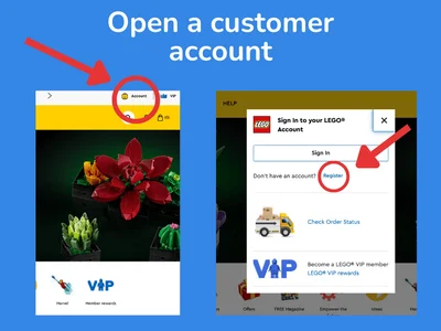 Open a customer account