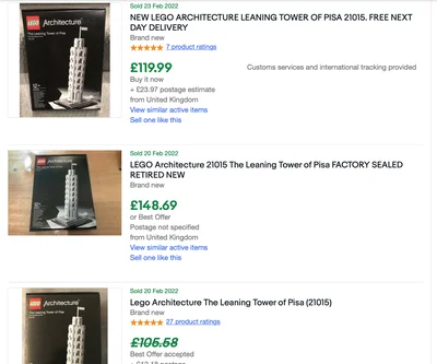 Sales Lego® 21015 The Leaning Towe of Pisa