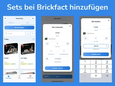 Sets bei Brickfact hinzufügen