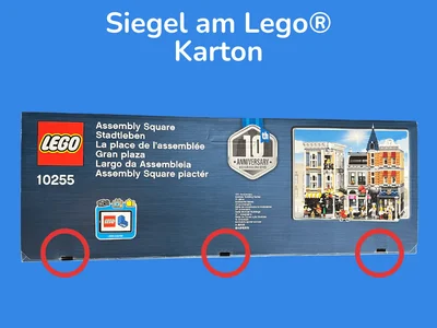 Siegel am Lego® Karton