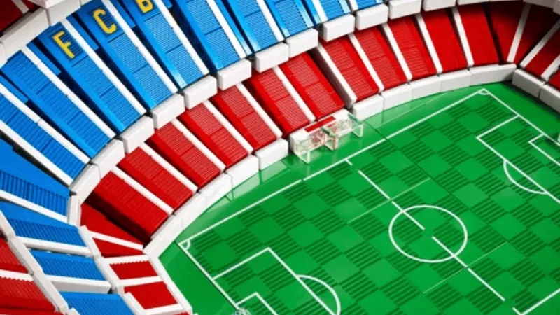 How big are Lego® stadiums?