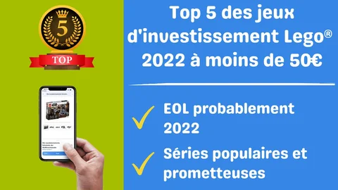 Top 5 des jeux d'investissement Lego® 2022 à moins de 50€