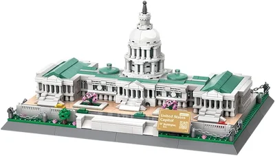 WANGE Architektonisches Modell zum Bauen mit Bauklötzen. US-Kapitol in Washington, 5235