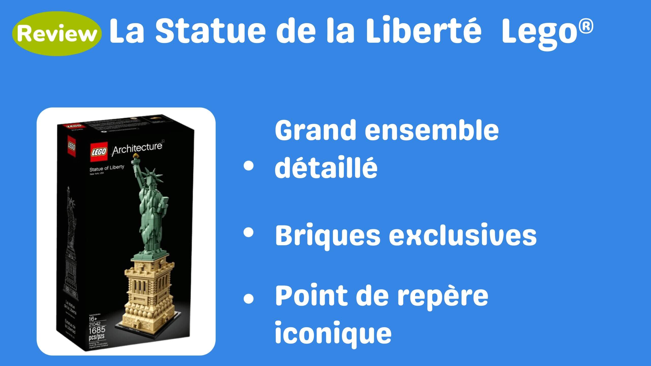 La Statue de la LibertÃ© Lego 21042