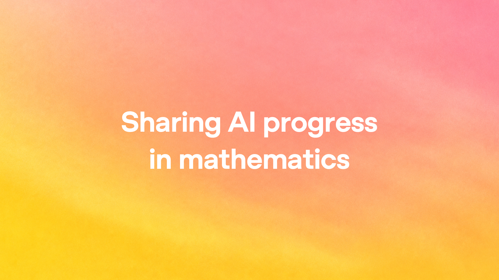 OpenAI Releases Nearly 400 AI-Generated Math Results for Review