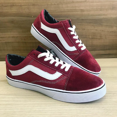 vans old skool vermelho vinho