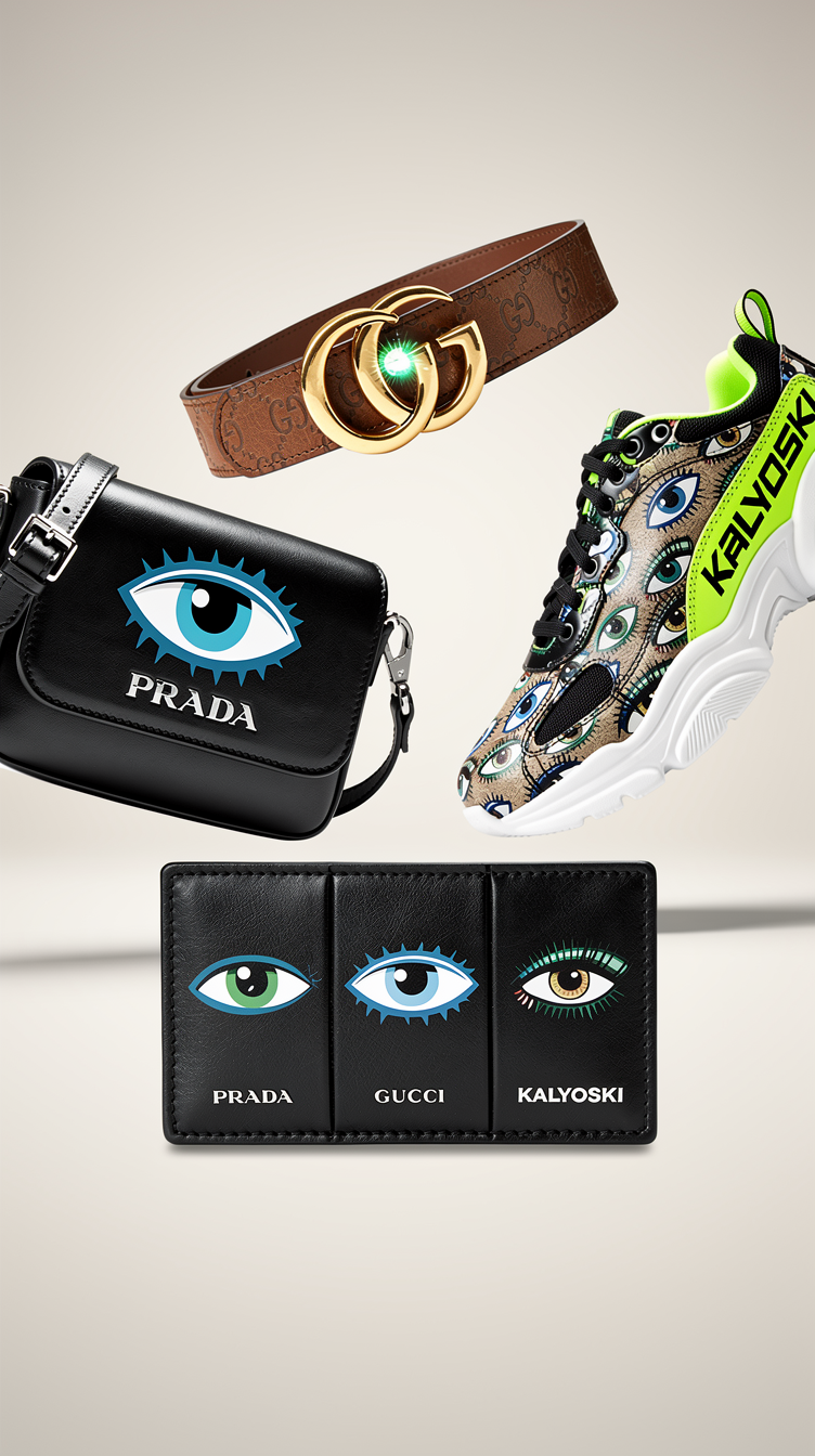 Luxury Fashion Brands: Evil Eye Prada, Gucci, and Kalyoski