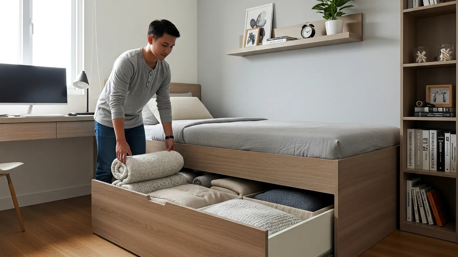 panduan lengkap rumah type 45 furniture multifungsi