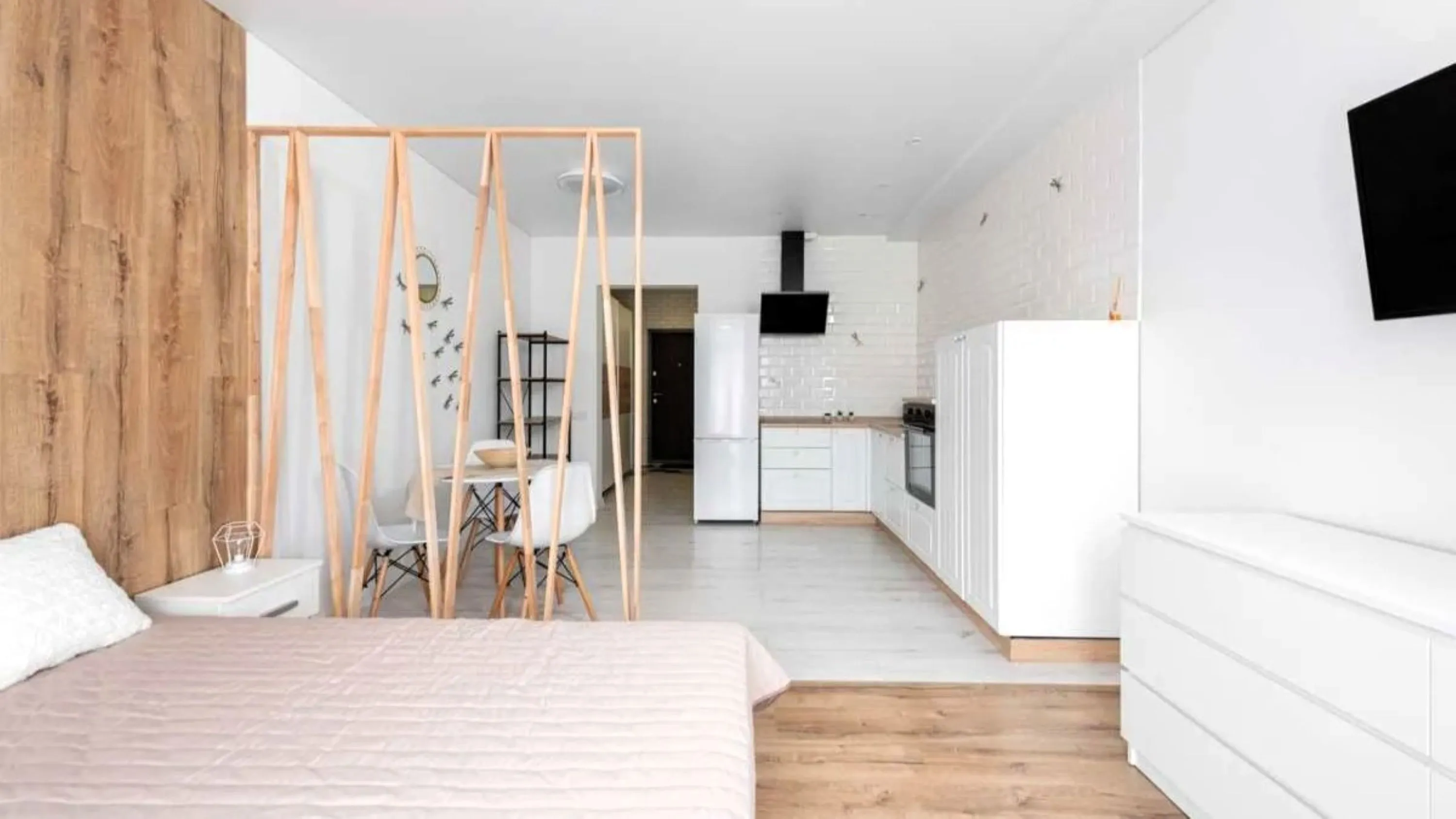 desain rumah mini 1 kamar partisi