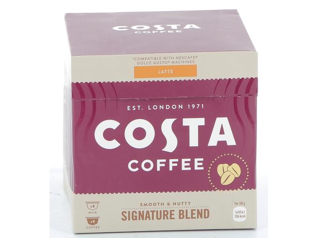 Capsule Costa Coffee Latte Signature Blend Medium 16 capsule