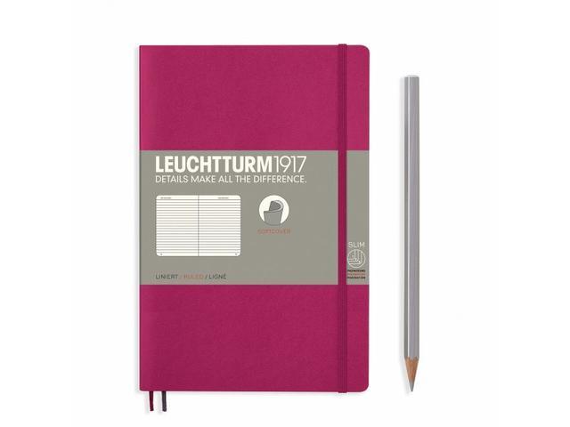 Caiet Leuchtturm B6, 123f, dict, cyclamen