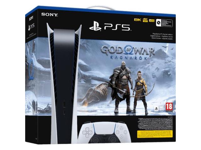Consola Sony PlayStation 5 Digital si Joc God of War Ragnarok