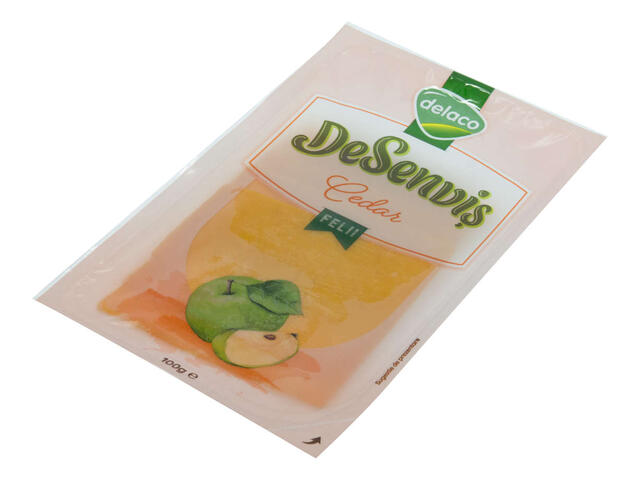 Delaco DeSenvis branza Cedar felii 50% grasime 100 g