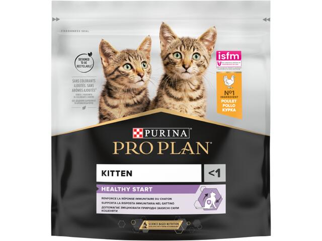 Hrana uscata pentru pisici Pro Plan Kitten Healthy Start cu pui 400g