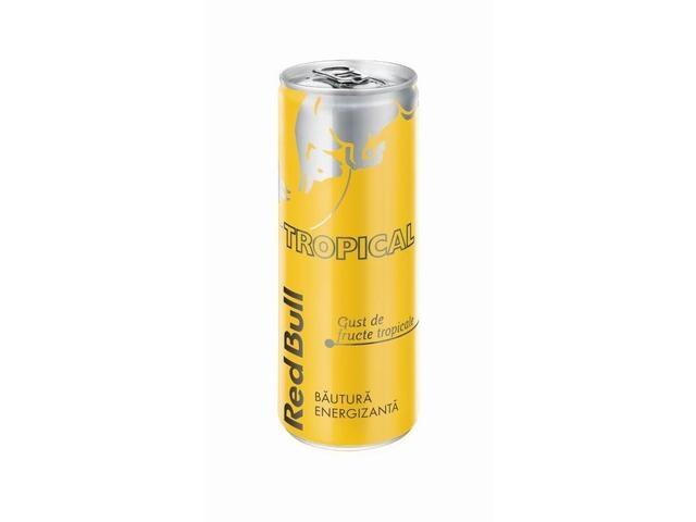 Bautura energizanta cu aroma de fructe tropicale Red Bull 250ml