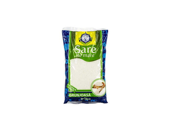 Sare de mare grunjoasa iodata Eurosalt 1 kg