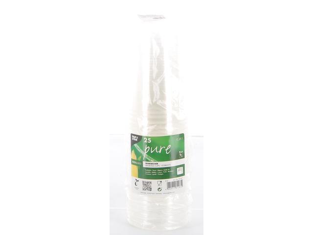 Set 25 pahare Pap Star, 250 ML, Transparent