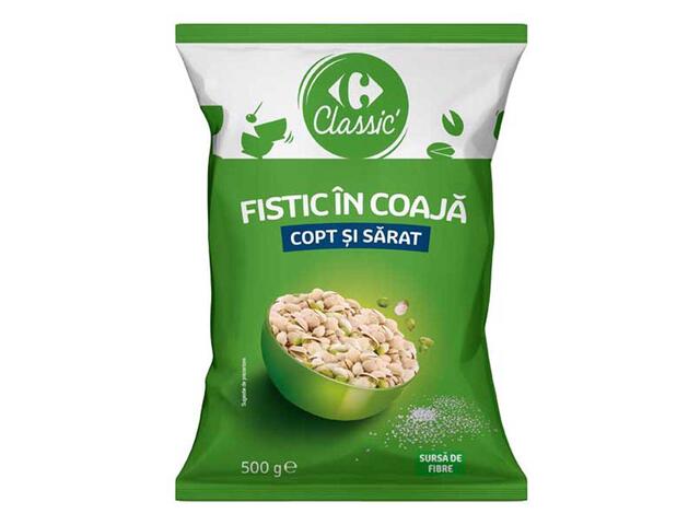 Fistic Copt Cu Sare 500G Carrefour Clasic