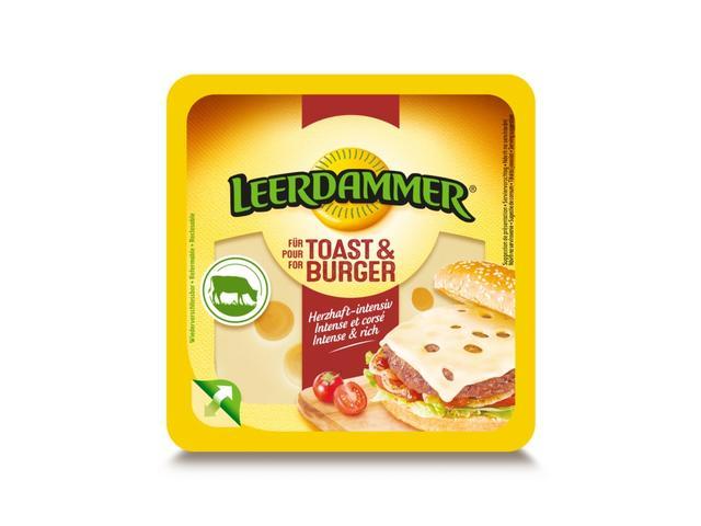 Leerdamer Toast and Burger branza maturata 6 felii 125 g