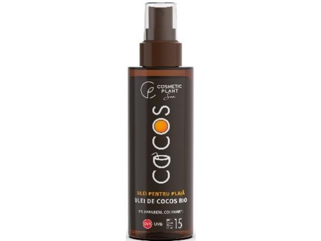 Ulei spray pentru protectie solara cu ulei de cocos SPF 15, 150 ML Cosmetic Plant