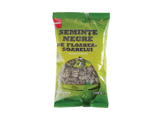 PENNY Seminte floarea soarelui negre coapte sarate 100 g