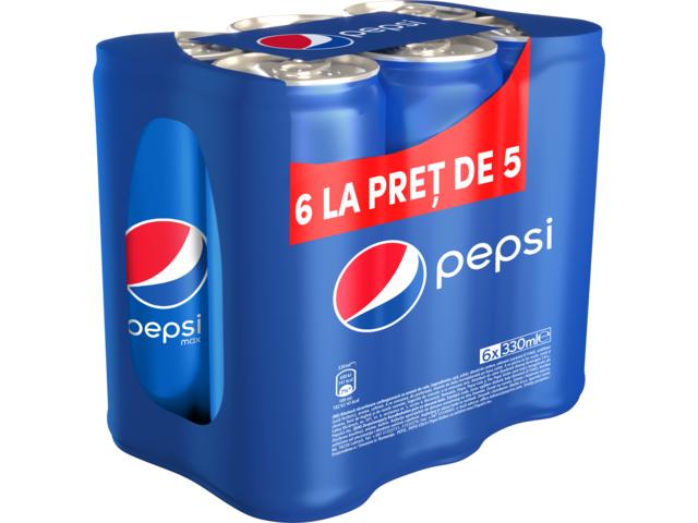 Pepsi Cola bautura racoritoare carbogazoasa 6x0.33L 5+1